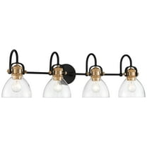 Monico 4-Light Bathroom Vanity Light in Painted Bronze with Natural Brush