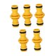 thumbnail image 5 of Conector de tubo de tubería de manguera de 5x 5x Adaptador de conector doble accesorios de adaptación a prueba de fuga para el de riego al Amarillo, 5 of 9
