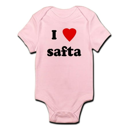 

CafePress - I Love Safta Infant Bodysuit - Baby Light Bodysuit