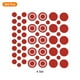 thumbnail image 3 of Adhesivo de pared redondo Uxcell PVC, autoadhesivo, puntos de lunares, rojo, 264 piezas (4 hojas), 3 of 6