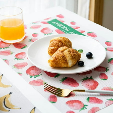 

Non-slip Dining Pad Heat Resistance Linen Aesthetic Geometric Pattern Table Mat Home Supplies