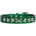 thumbnail image 5 of Dog, Puppy and Pet Designer Croc Collar, "Double Crystal  Silver Spikes", 5 of 10