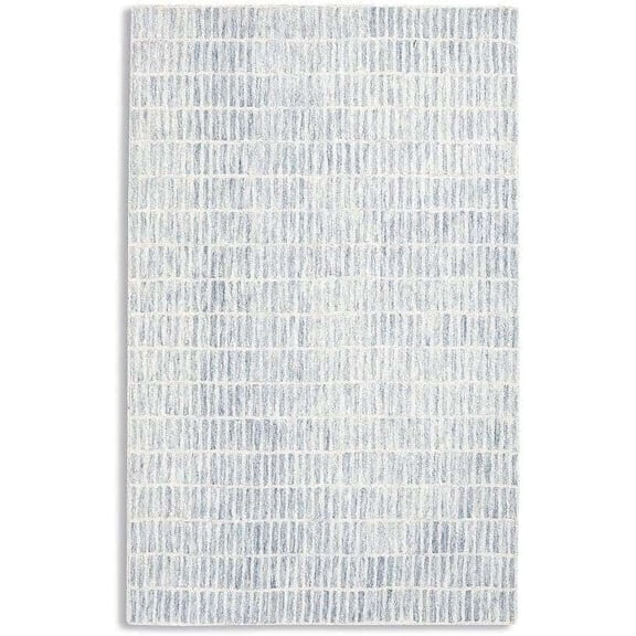 Eclatique Rug Capitola Collection Modern Geometric Tufted Gray Geometric Area Rug, 4 x 6, Non-Slip Backing