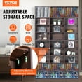 thumbnail image 2 of VEVOR Armoire de Rangement Multimédia 9 Niveaux Tablettes DVD Ajustables 756 CD Espresso, 2 of 9