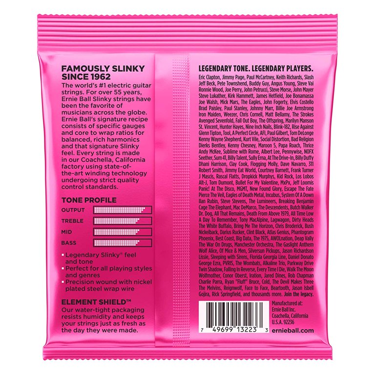 Ernie Ball Super Slinky Nickel Wound Electric Guitar Strings, 9-42