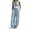 Light Blue, variant on Piebxs Women 2 Piece Linen Feel Outfits Sleeveless Lace Up V Neck Vest & High Waist Pleated Wide Leg Pants Casual Summer Vacation Pant Suit S-XXXL Plus Size Friendly True To Size