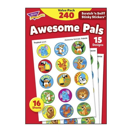 UPC: 0078628839142 | Trend Enterprises TREND Awesome Pals Stinky Stickers Value Pack 240 Count (T-83914)