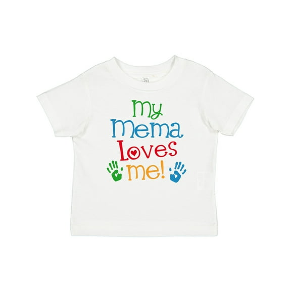 Inktastic Mema Loves Me Grandchild Boys or Girls Baby T-Shirt