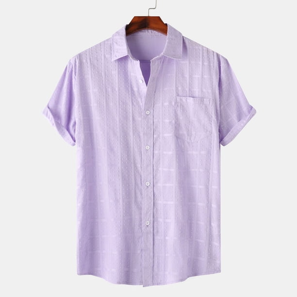 pstuiky camisetas de hombre, Camisa hawaiana informal de manga corta con cuello vuelto y botones para hombre camisas casuales para hombre m