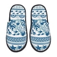 thumbnail image 3 of Junzan Fuzzy Feet Slippers For Women,House Shoes Non Slip Indoor/Outdoor,Sea Underwater Jellyfish Designs-Medium, 3 of 9
