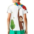 thumbnail image 2 of Curious George Kids Tshirt Short Sleeve Crewneck T-Shirts Boys Girls 3D Cartoon Casual Shirts, 2 of 5