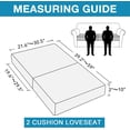 thumbnail image 2 of Zukuco High Stretch Cushion Cover Sofa Cushion Furniture Protector for Sofa Seat Slipcover Sofa Cover Soft with Elastic Bottom, 2 of 7