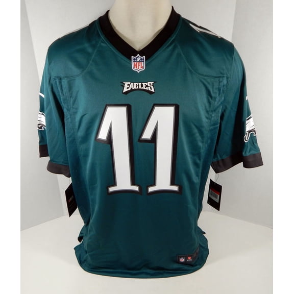 Carson Wentz Philadelphia Eagles #11 Nike Game Jersey Mens Green XL Auth