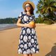 thumbnail image 4 of Disketp Cute Basebal para Vestido de Manga Corta para Mujeres, Vestidos de Verano para Mujeres, Casual y Holgado para la Playa, 4 of 6