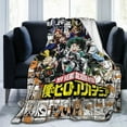 thumbnail image 4 of My Hero Academia Throw Blanket, Anime Blanket, Cozy Soft Lightweight Flannel Blankets For Couch Sofa Bed, 280 Gsm Plush Fuzzy Blanket, 4 of 9
