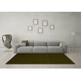 thumbnail image 3 of Ahgly Company Indoor Round Abstract Yellow Contemporary Area Rugs, 4' Round, 3 of 4
