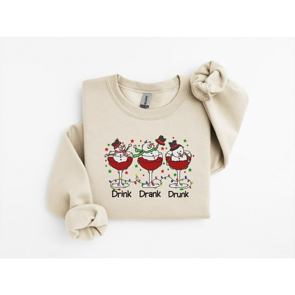 Embroidered Christmas trees, Christmas coquette, Christmas bows, Christmas crewneck, holidays, top, crewneck, tshirts