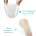 thumbnail image 3 of Disposable Shower Caps 100pcs Shower Cap Wide Thick Clear Elastic Hair Shower Cap, 3 of 5