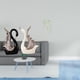 thumbnail image 2 of Elegante colección de esculturas de pared de cerámica con forma de cisne y hojas para aniversario, estante, chimenea, baño, dormitorio., 2 of 8