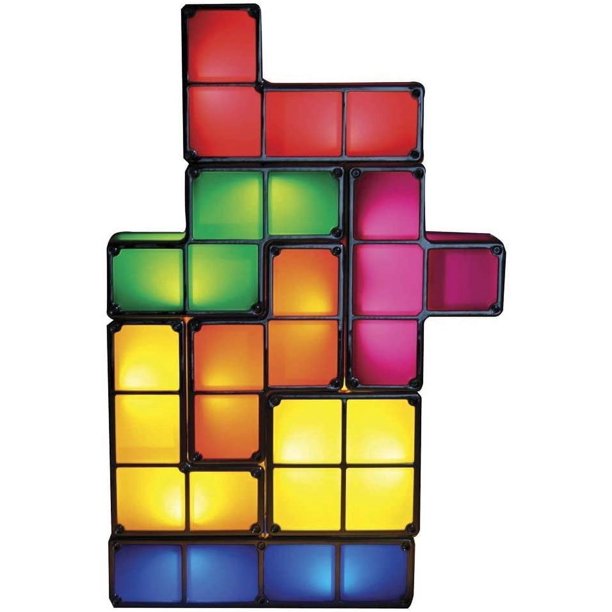 Lámpara de Tetris, lámpara de mesa LED apilable, luz de ambiente retro, lámpara de bloques de construcción de Tetris