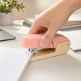 thumbnail image 3 of 360 Degree Rotatable Stapler, Ergonomic Desktop Stationery for Office School Home, Effortless One-Hand Operation with Premium Metal Construction, Mint Green, 3 of 8