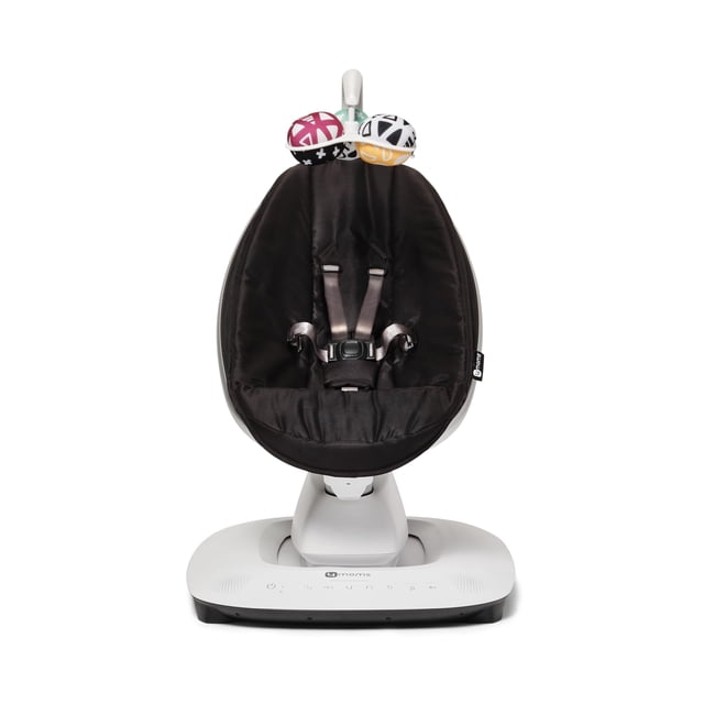 4moms MamaRoo Columpio multimovimiento para bebé, Bluetooth habilitado con 5 movimientos únicos, negro