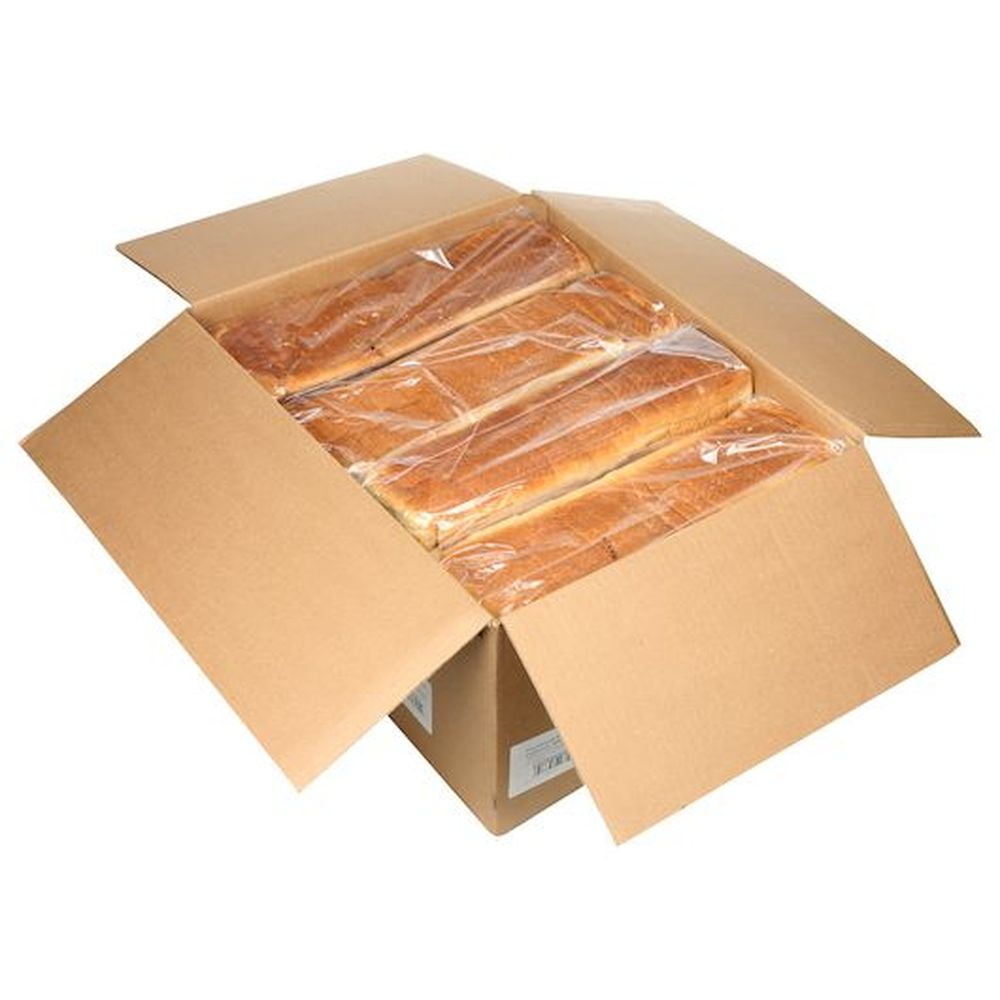 Flowers Foods European Bakers Sliced Pullman White Sandwich Bread, 42 Ounce - 8 per case.