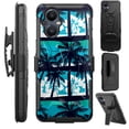 thumbnail image 1 of Compatible with OnePlus Nord N20 5G Hybrid Luxguard Holster Phone Case Cover (Palm Tree), 1 of 1