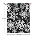 thumbnail image 5 of Christmas Bags Drawstring,Black Christmas Snowflake Pattern Large Xmas Christmas Gift Bags,Reusable for Xmas and New Year Party Favors and Supplies,27.6" X 19.7", 5 of 5