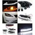 thumbnail image 2 of Spec-D Tuning Black LED + Turn Signal Strip Projector Headlight + 6-LED Fog Lamp Compatible with 2006-2009 Lexus IS250 IS350 Left + Right Pair Headlamps Assembly, 2 of 2