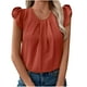 thumbnail image 1 of Camisetas de Manga Corta de Verano para Mujeres, Manga de Cuello Redondo Casual de Moda para Fiesta, Fecha Y Diario, 1 of 4