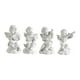 thumbnail image 2 of 4 estatuas de querubines, mini esculturas musicales de resina, accesorio fotográfico, pequeñas figuras de ángeles blancos para oficina,, 2 of 9