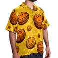 thumbnail image 2 of Basketball Men's Casual Hawaiian Shirt Printed Button Down Short Sleeve Summer Beach Shirts Unisex, 2 of 6