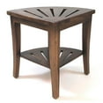thumbnail image 1 of Banc de Douche d'Angle en Teck Authentique, Teck, 1 of 1