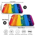 thumbnail image 3 of Daiia Rainbow Colored Windshield Sun Shade for Car SUV Truck (Small ), Car Sun Shade Windshield, Car Shades for Front Windows, Sunshade for Car Windshield, 3 of 7