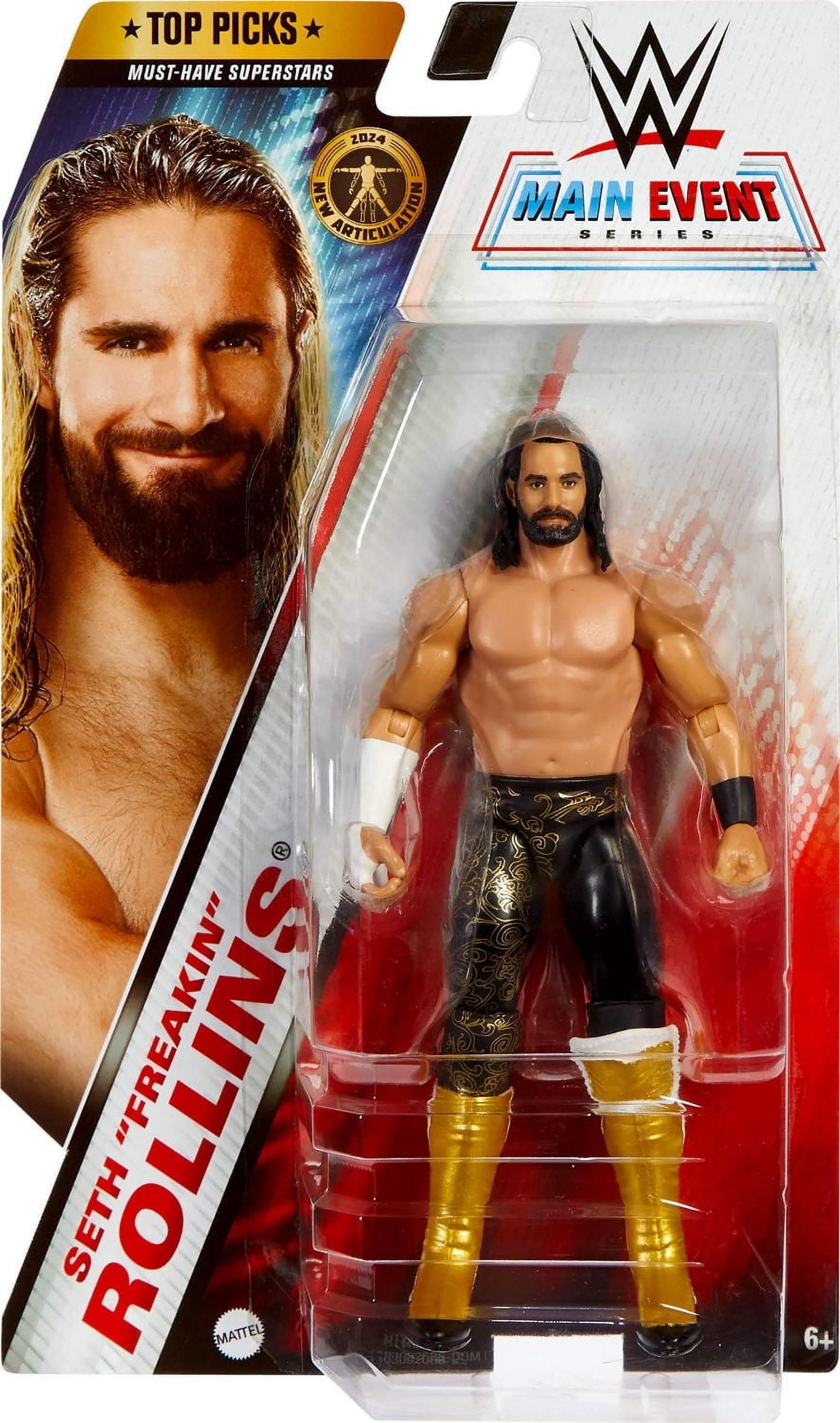WWE Top Picks Seth Rollins Action Figure, 6-inch Collectible Superstar with Articulation