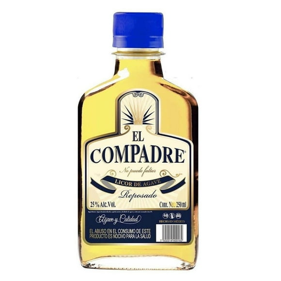 Paquete de 3 Licor De Agave El Compadre 250 ml Paquete de 3