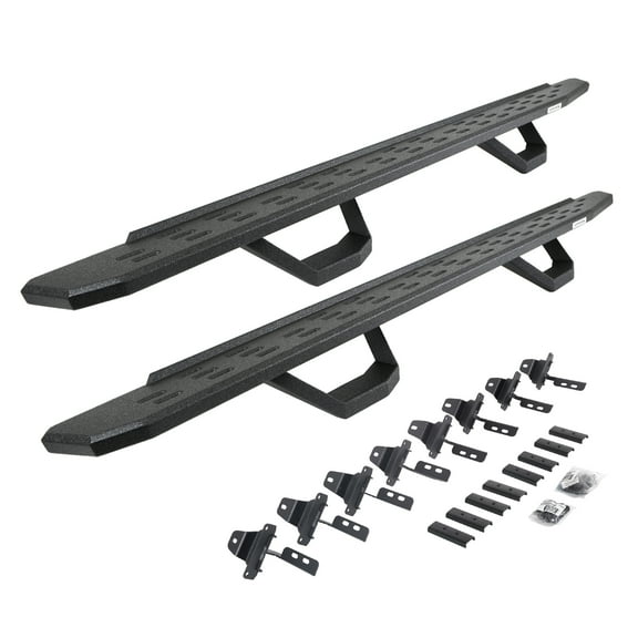 Go Rhino 6965168720T RB30 Running Boards with Mounting Brackets, 2 Pairs Drop Steps Kit For Jeep 20-23 Gladiator (Crew Cab Pickup)