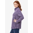 thumbnail image 3 of Woman Within Plus Size Microfleece Quarter-Zip Pullover, 3 of 6
