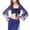 Blue, variant on Women's Latin Dance Cover Up Tops Tie Front Bell Sleeve Shawl Lace Long Sleeve Cardigan Black