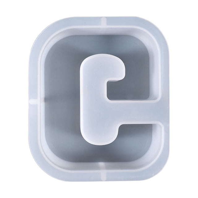 Xihbxyly Letras de Gel de Cristal para Hacer Tú Mismo, Moldes Grandes de Resina para Alfabeto, Diseño Flexible y Reutilizable, Decoración de Escritorio, Fabricación de Jabón de Cera de Vela, Decoraci