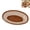 Brown, variant on 10 Pack Oval Plastic Storage Baskets, Colorful Fruit Vegetable Serving Baskets for Kitchen Counter Restaurant
