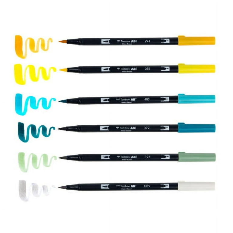 Tombow Dual Brush Pen No. 192 Asparagus (Box of 6)