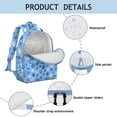 thumbnail image 4 of Blue Dog Paw Footprint Backpack for School,Cute School Bag,Schoolbag with Adjustable Shoulder Straps & Padded Back,15.25"x11.5"x5.25", 4 of 6
