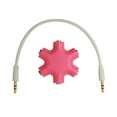 thumbnail image 1 of 3.5mm Audio Splitter Headset Accessory Universal Converter Stable Connection Sound Output Equipment Earphone Adapter Connect Device Adapting Accessories pink, 1 of 8
