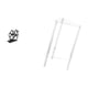 thumbnail image 5 of Servilletero de hierro,Soporte para servilletas con forma de pata,color negro,Dispensador de toallas de papel,soporte para pañuelos de papel independiente,Mesita de noche,Mesa auxiliar de, 5 of 8