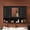 Black, variant on TheEshow Medicine Cabinet, Wall Mounted with Open Shelves and Doors, Lockable Adjustable Shelf, 41 Inch