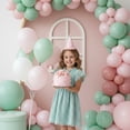 thumbnail image 7 of 2Bunnies Girls’ Vintage Lace Pom Pom Trim Flutter Sleeve Party Dress, 7 of 7