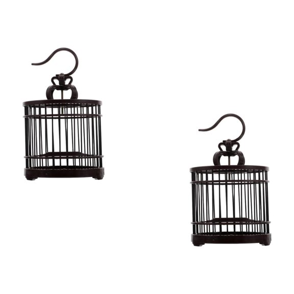 Raindrops 2pcs Plastic Cricket Habitat Container Portable Cricket Cage Reptile Carrier with Hook Design Decorative Bird Cage for Small Animals