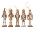 thumbnail image 1 of Figuras decorativas colgantes de Cascanueces Sailing 5 piezas madera dorada y plateada brillante Electrónica, 1 of 5